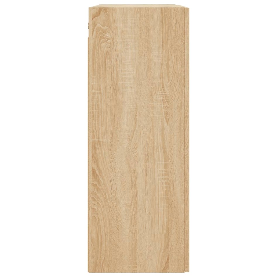 Armarios de pared 2 uds madera de ingeniería roble