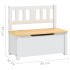 Mesa y sillas infantiles 4 piezas MDF blanco y