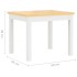 Mesa y sillas infantiles 4 piezas MDF blanco y