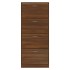 Mueble zapatero contrachapada color marrón roble 63x24x147