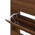 Mueble zapatero contrachapada color marrón roble 63x24x147