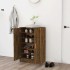 Mueble zapatero madera contrachapada roble ahumado 60x35x92
