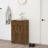 Mueble zapatero madera contrachapada roble ahumado 60x35x92