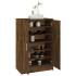Mueble zapatero madera contrachapada roble ahumado 60x35x92
