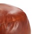 Puf marrón 60x30 cm cuero auténtico de
