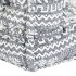 Puf modular de 2 plazas tela gris