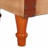 Sillón de cuero auténtico y madera maciza de mango