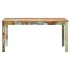 Mesa de comedor de madera maciza reciclada 160x80x76