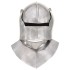 Réplica de casco de caballero medieval antiguo LARP acero
