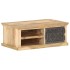 Mesa de centro con puerta madera maciza de mango 90x50x35
