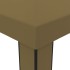 Cenador con doble techo gris taupe 3x6 m 180