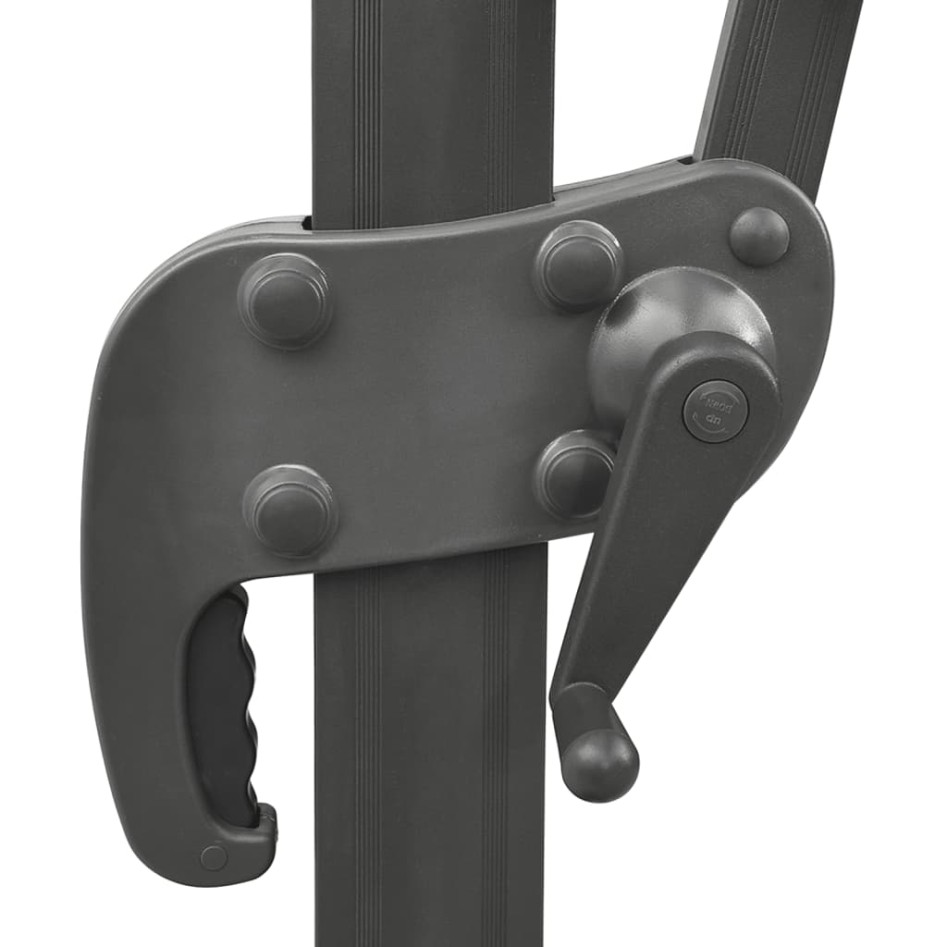 Sombrilla jardín voladiza cubierta doble terracota 400x300