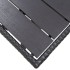 Mesa de jardín ratán sintético negro 120x70x66