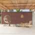 Toldo lateral retráctil para patio marrón 220x600
