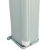 Toldo lateral retráctil para patio marrón 220x600