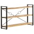 Estantería de 3 niveles madera maciza de mango 140x30x80