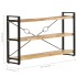 Estantería de 3 niveles madera maciza de mango 140x30x80