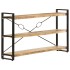 Estantería de 3 niveles madera maciza de mango 140x30x80