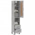 Aparador de madera contrachapada gris hormigón 34,5x34x180