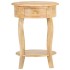 Mesa auxiliar de madera maciza de mango 37x37x61