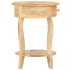 Mesa auxiliar de madera maciza de mango 37x37x61