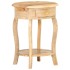 Mesa auxiliar de madera maciza de mango 37x37x61