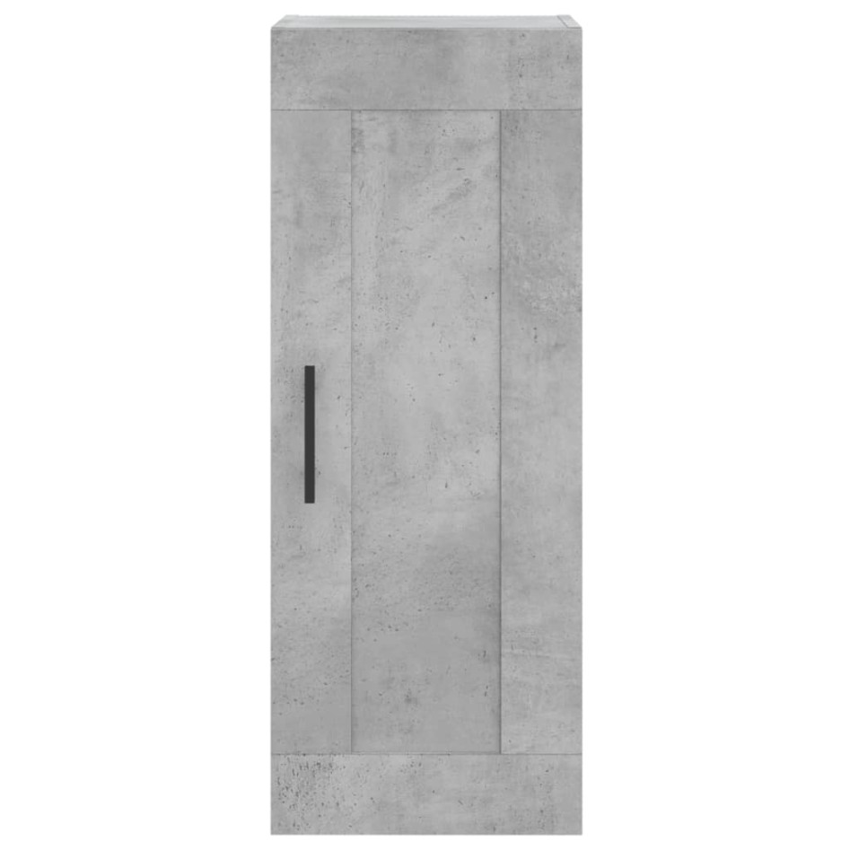 Aparador de madera contrachapada gris hormigón 34,5x34x180