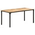 Mesa de comedor de madera de mango rugosa 160x80x76