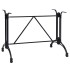 Pata de mesa de bistró aluminio fundido negro 93x60x72