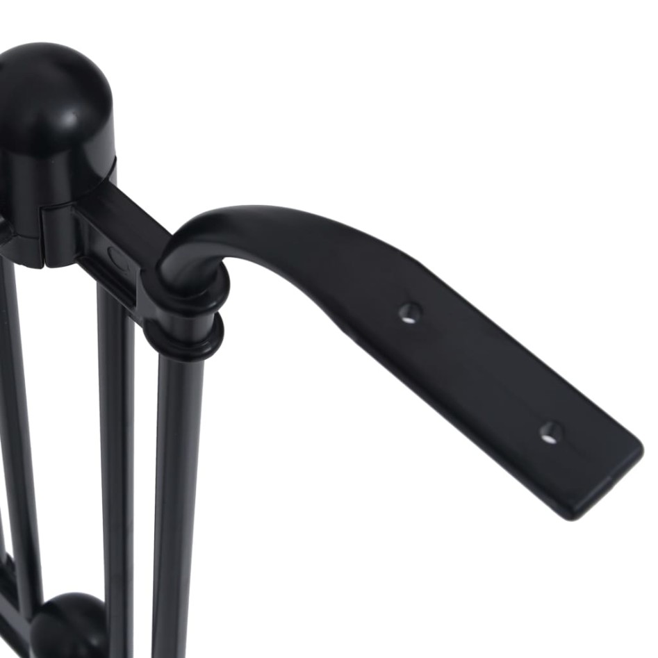 Pata de mesa de bistró aluminio fundido negro 93x60x72