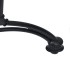 Pata de mesa de bistró aluminio fundido negro 93x60x72