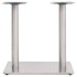 Pata de mesa de bistró acero inoxidable plateado 70x40x72