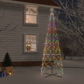 Árbol de Navidad cónico 1400 LED de colores 160x500