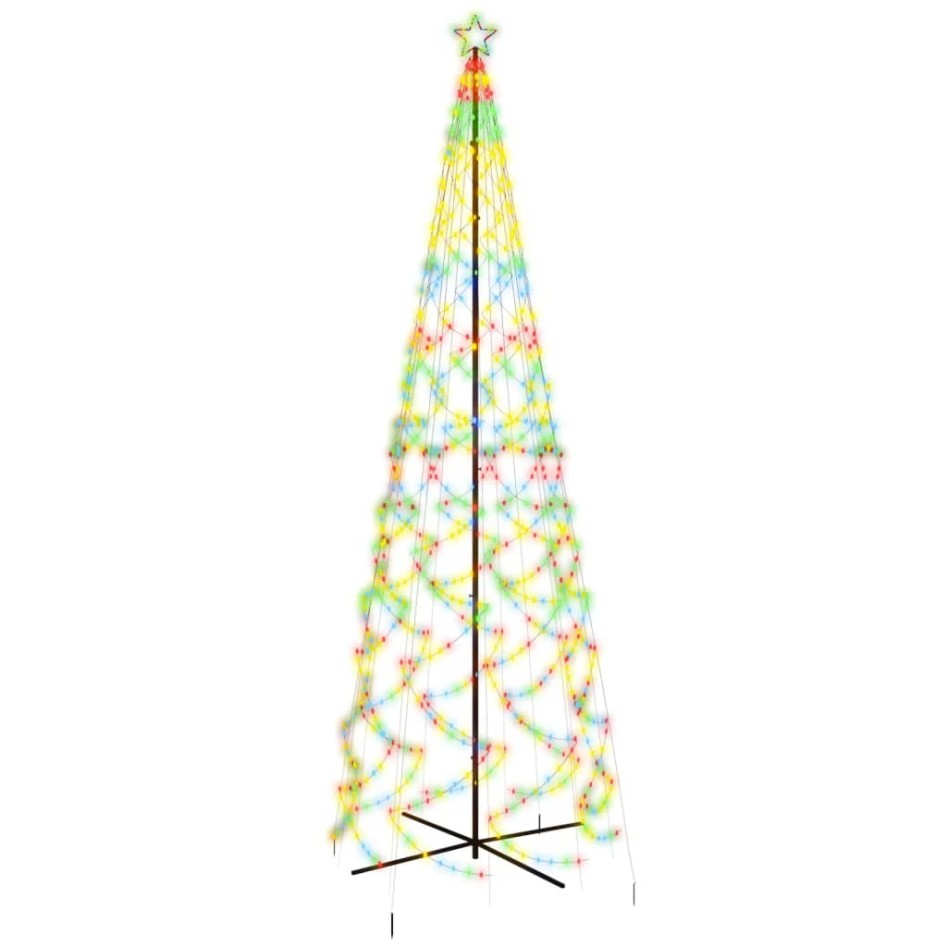 Árbol de Navidad cónico 1400 LED de colores 160x500