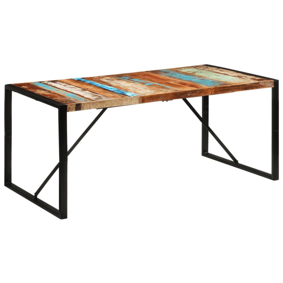 Mesa de comedor madera maciza reciclada 175x90x76