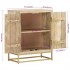 Aparador con 2 puertas madera maciza de mango 55x30x70