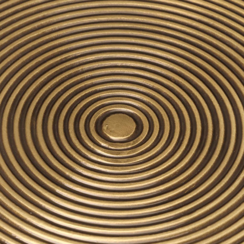 Mesas de centro 2 uds latón y metal