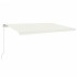 Toldo retráctil manual color crema 500x300