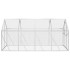 Pajarera de aluminio color plateado 1,79x4x1,85