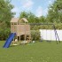 Parque infantil de exterior madera maciza de