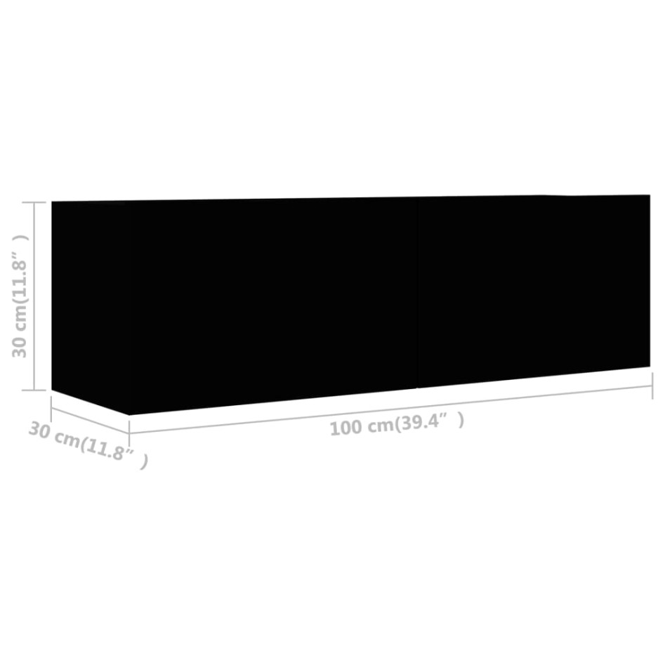 Set de muebles de salón TV 2 pzas madera de ingeniería