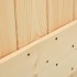 Puerta corredera con herrajes madera maciza de pino 100x210