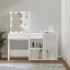 Tocador con LED y armario madera contrachapada
