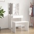 Juego de tocador con LED madera contrachapada