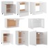 Juego de muebles de cocina 8 piezas madera de ingeniería