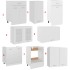 Juego de muebles de cocina 8 piezas madera de ingeniería