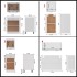 Juego de muebles de cocina 8 piezas madera de ingeniería