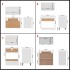Juego de muebles de cocina 8 piezas madera de ingeniería