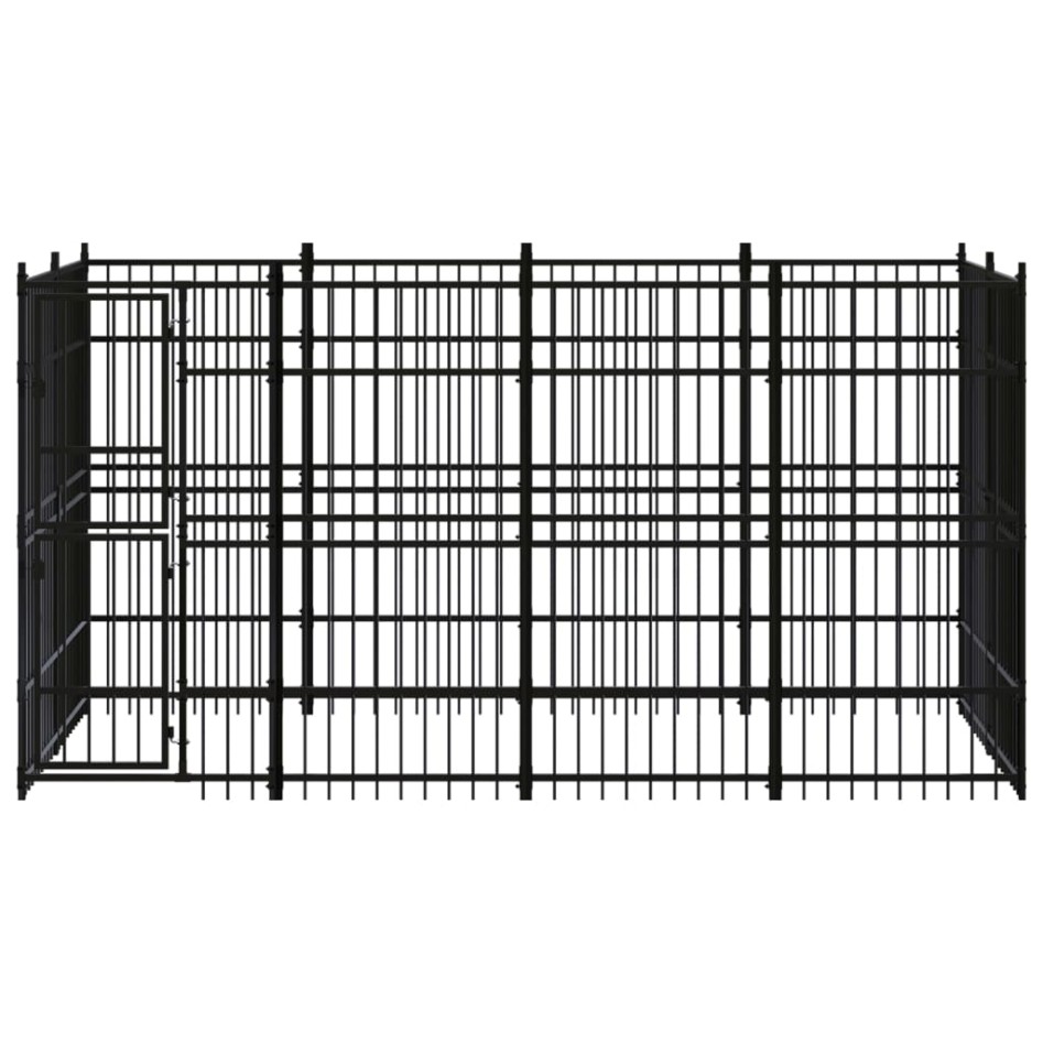 Perrera de exterior de acero 7,37