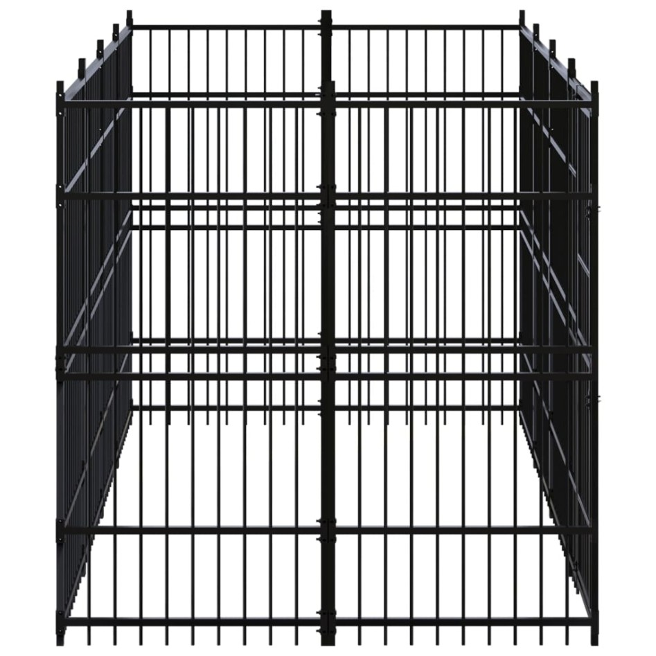 Perrera de exterior de acero 7,37